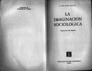 Wright Mills - La Imaginacion Sociologica La Promesa
