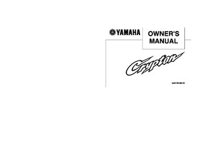 Yamaha Crypton T105E Owners Manual