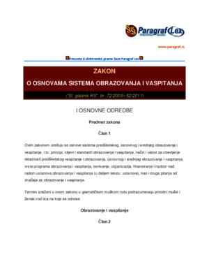 Zakon o Osnovama Sistema Obrazovanja i Vaspitanja-Preciscen-tekst-2562013