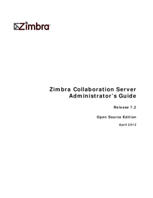Zimbra OS Admin Guide 725