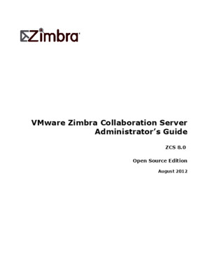 Zimbra OS Admin Guide 804