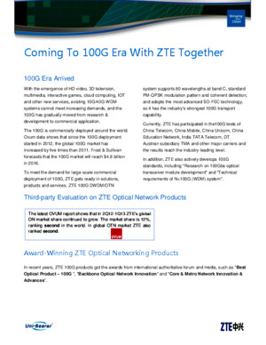 ZTE 100G Highlights_20131105