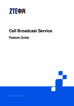 ZTE UMTS Cell Broadcast Service Feature Guide