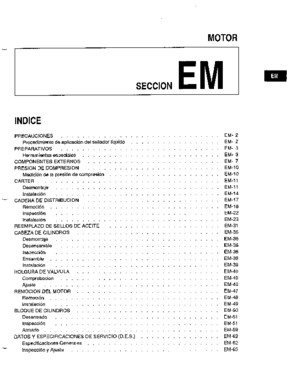 046[Manual] Nissan Tsuru 91-96 - Serie B13 Motor SR20DE Con ECCs (Suplemento) - Parte Mecanica Del Motor