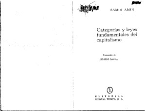 Amin Samir, Categorias Y Leyes Fundamentales Del Capitalismopdf