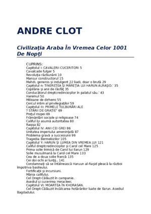 Andre Clot-Civilizatia Araba in Vremea Celor 1001 de Nopti 03