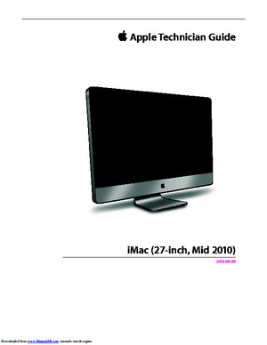 Apple Technician Guide iMac (27-inch, Mid 2010)