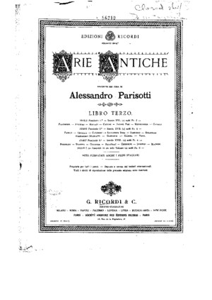 Arie Antiche Vol 1
