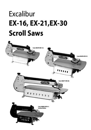 Axminster EX-21 Scroll Saw manual