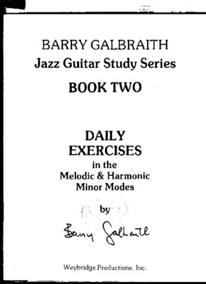 Barry Galbraith Melodic and Harmonic Minor