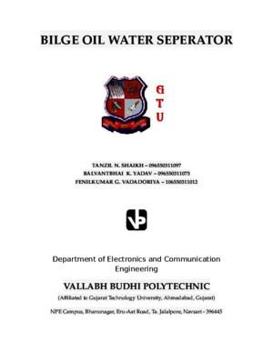Bilge Oil Water Seperaor