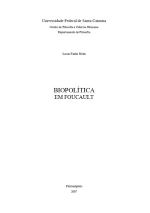 Biopolítica em Foucault (Neto)