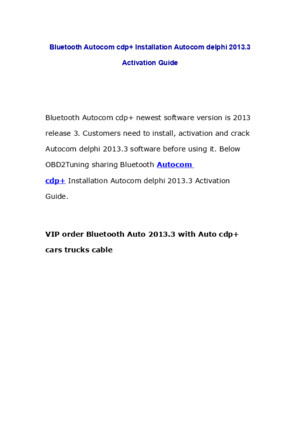 Bluetooth Autocom cdp+ Installation Autocom delphi 20133 Activation Guide