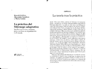 1 Grashow, Heifetz, Linsky - La Práctica Del Liderazgo Adaptativo - (Cap 2)