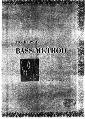Brown, Ray-Bass Method-Bass Clarinet Cut