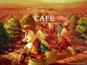 CAFÉ Erico Santos: Cafezal 2/7/2008 A lavoura cafeeira Foi em 1727 que o oficial português Francisco de Mello Palheta, vindo da Guiana Francesa, trouxe