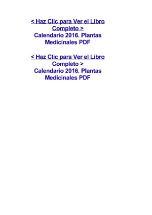 Calendario 2016 Lunario Plantas Medicinalespdf
