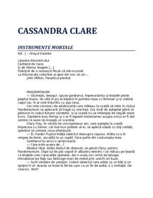 Cassandra Clare-Instrumente Mortale-V1 Orasul Oaselor 1-0-09