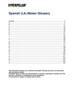 Caterpillar Master glossary English-Spanish 2011pdf
