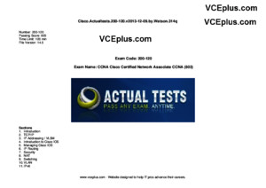 Ciscoactualtests200 120v2013!12!09bywatson