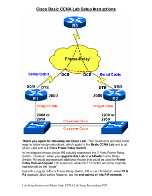 Cisco Basic CCNP Lab Setup Instructions