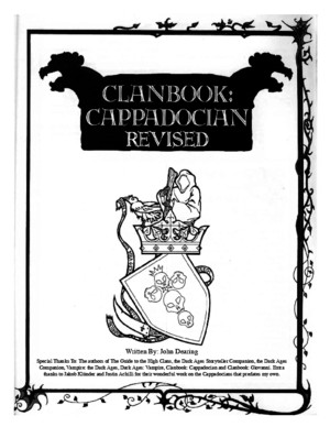 Clanbook Cappadocian Revised