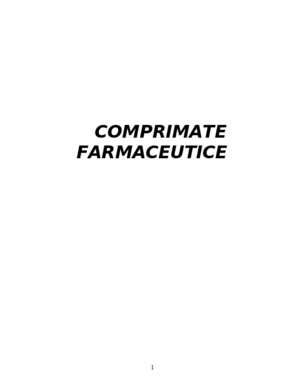 Comprimate Farmaceutice