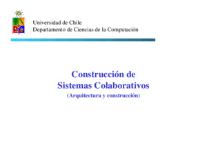 Construcción de Sistemas Colaborativos (Arquitectura y construcción)
