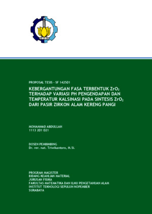 cover untuk proposal tesis s2 its