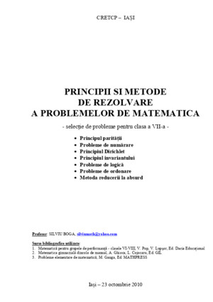 Culegere Matematica Clasa VII