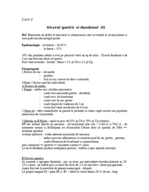 Curs 2-Ulcerul Gastric Si Duodenal
