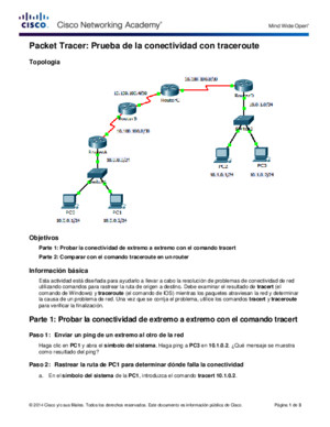 11322 Packet Tracer - Test Connectivity With Traceroute Instructions