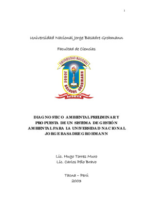 DAP y Propuesta de Un SGA Para La Universidad Nacional de Tacna 2003