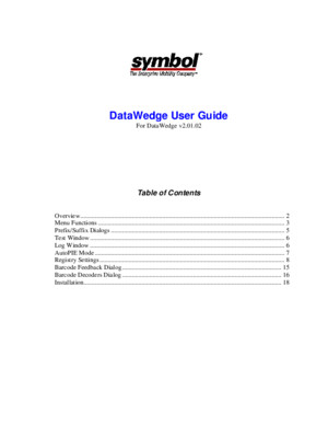 DataWedge User Guide