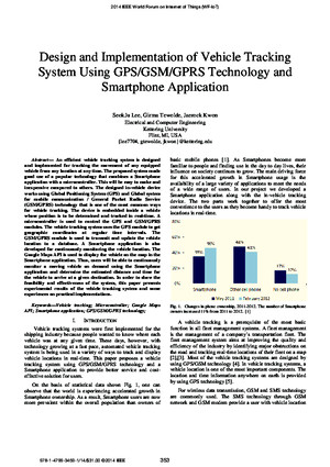 Design and Implementation of Vehicle Tracking System Using GPSGSMGPRS Technology and Smartphone Application