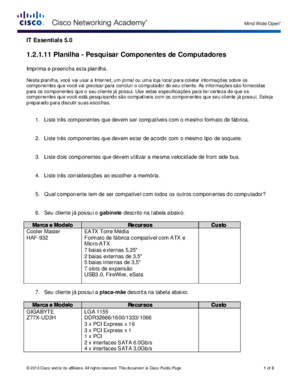 12111 Worksheet - Research Computer Components