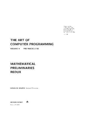 Donald Knuth-The Art of Computer Programming Volume 4, Pre-Fascicle 5A_ Mathematical Preliminaries Redux 4-Addison-Wesley (2015)