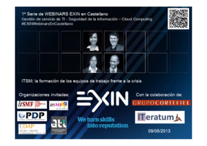 14º Webinar EXIN en Castellano: ITSM: la formación de los equipos de trabajo frente a la crisis