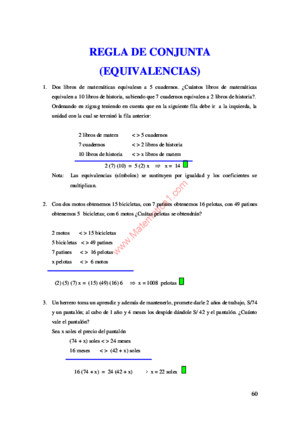 15_regla de Conjunta Ejercicios Resueltos de Razonamiento Matematico de Nivel Medio PDF Descarga Gratis