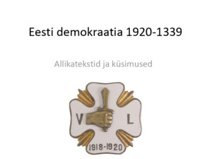 Eesti demokraatia 1920 1339