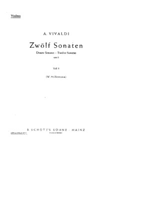 2-Vivaldi 12 Sonatas Op2 Vl Po Vol2 Violin