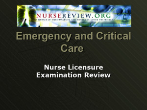 emergency nursing critical care