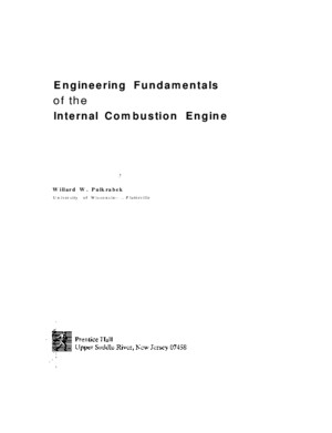 Engineering fundamentals of the internal combustion engine pdf