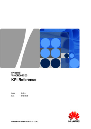 ENodeB KPI Reference(V100R009C00_Draft B)(PDF)-En