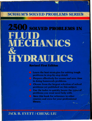 2500 Solved Problems in Fluid Mechanics Hydraulics