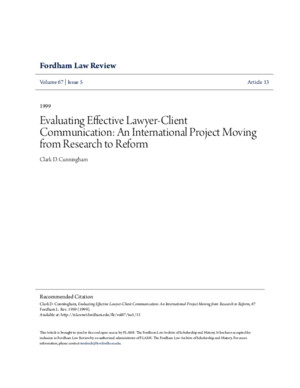 Evaluating Effective Lawyer-Client Communication