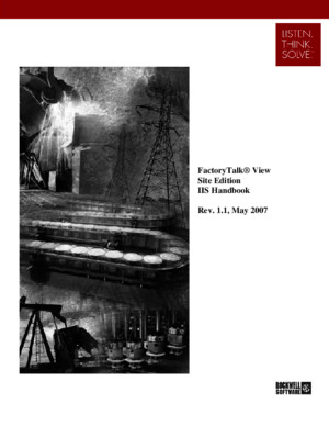 FactoryTalk View SE IIS Handbook Rev 1-1