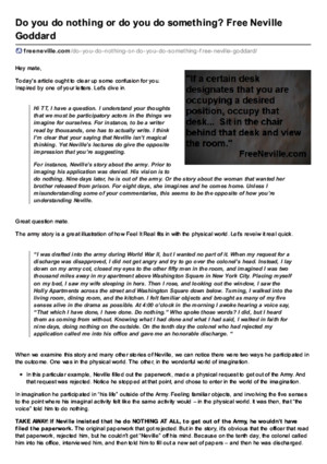 Free Neville Goddard PDF-Do You Do Nothing or Do You Do Something Free Neville Goddard