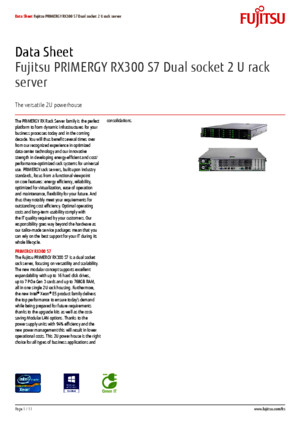 Fujitsu PRIMERGY RX300