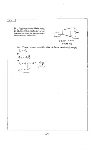 Fundamentals of Fluid Mechanics (Solutions Manual) ch05